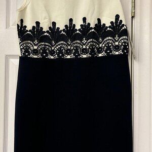 NWT Peach Velvet Cream & Black Pencil Dress. Size 10. $ 79.99. Classic Work